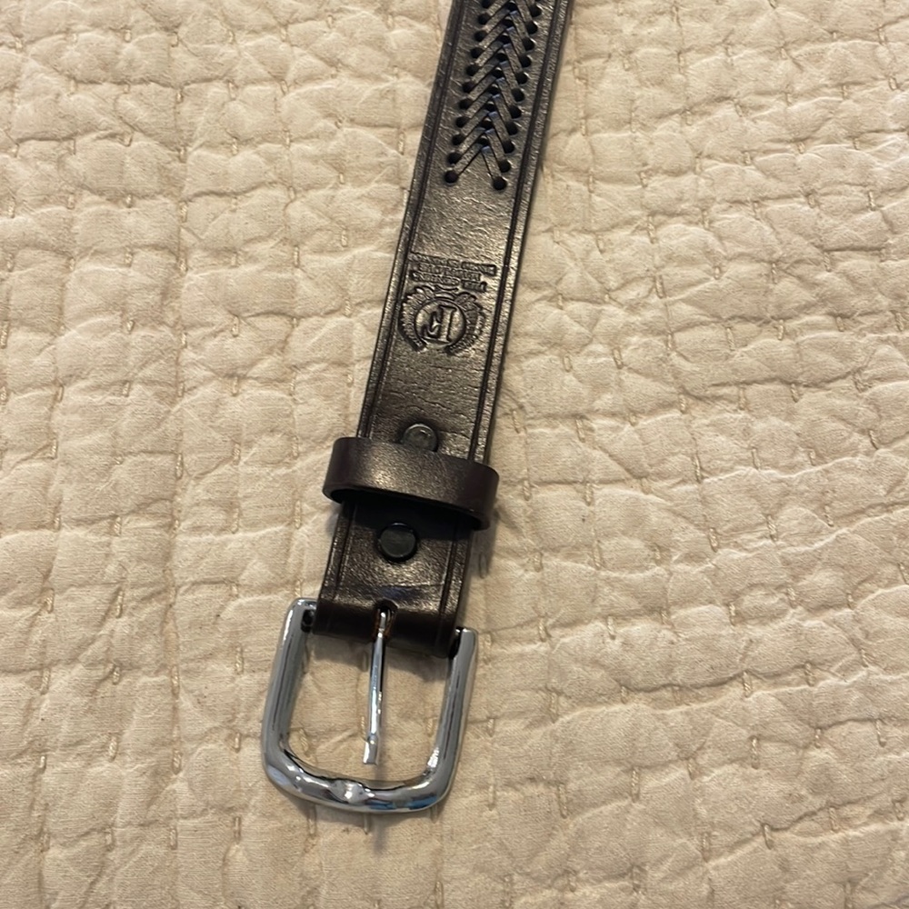 Leather belt